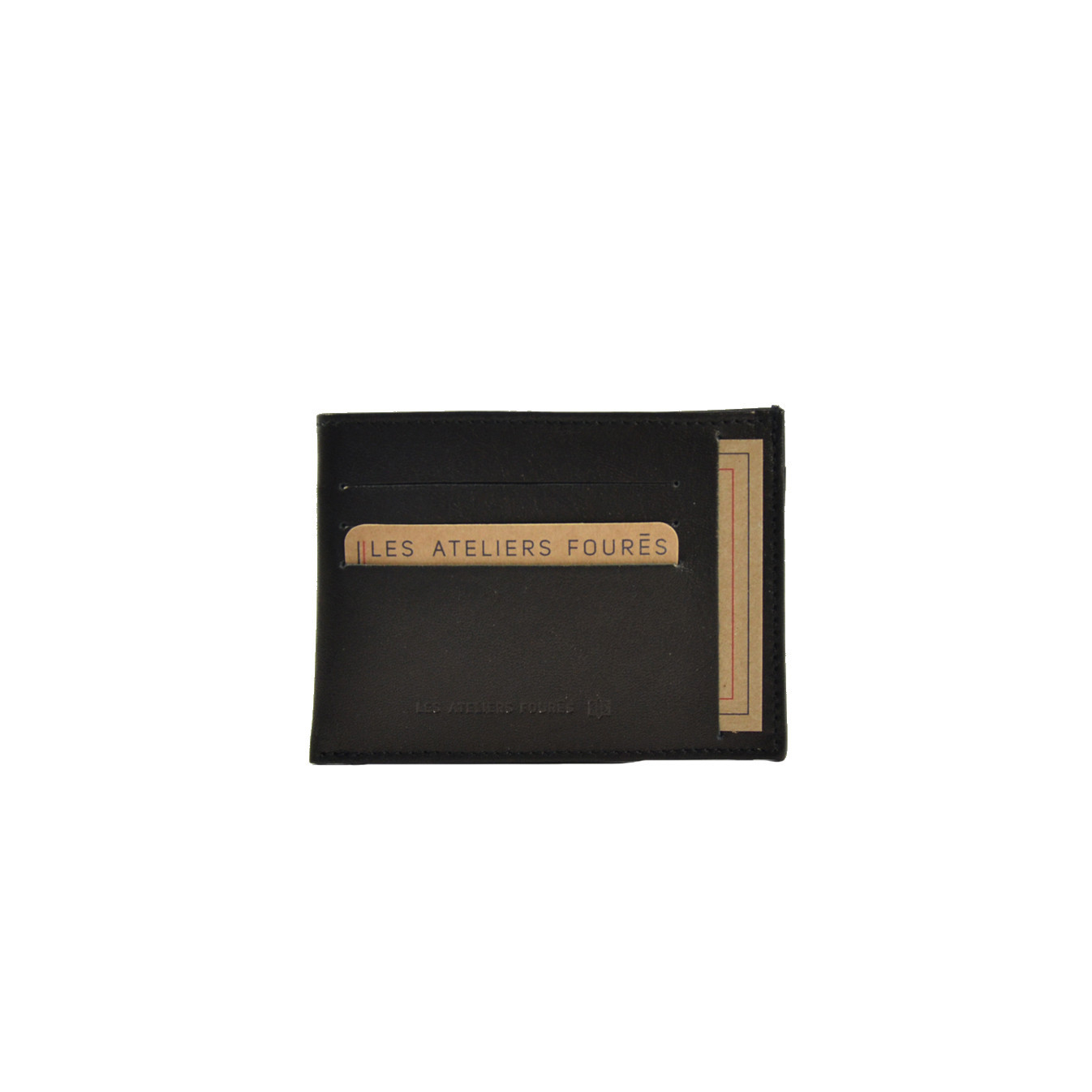 Ateliers Fourès Assembly National Paper Holder in Leather N44 black