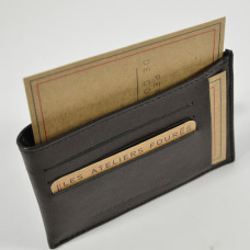 Ateliers Fourès Assembly National Paper Holder in Leather N44 black