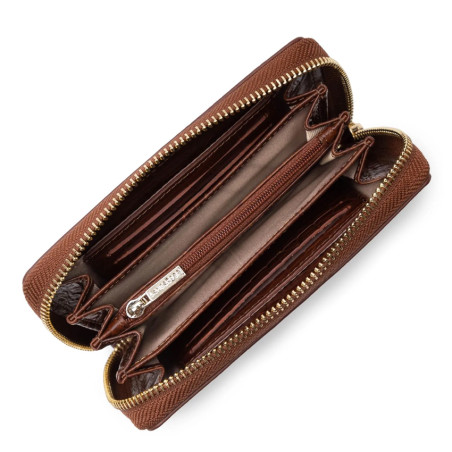 Lancaster Exotic Croco Wallet 124-12 Chestnut