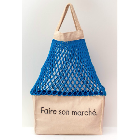 Shoppinette Provision Tote M Do Your Own Grocery Shopping Blue