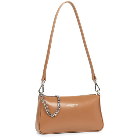 Lancaster Suave Even Baguette Satchel Trotteur 433-14 Camel