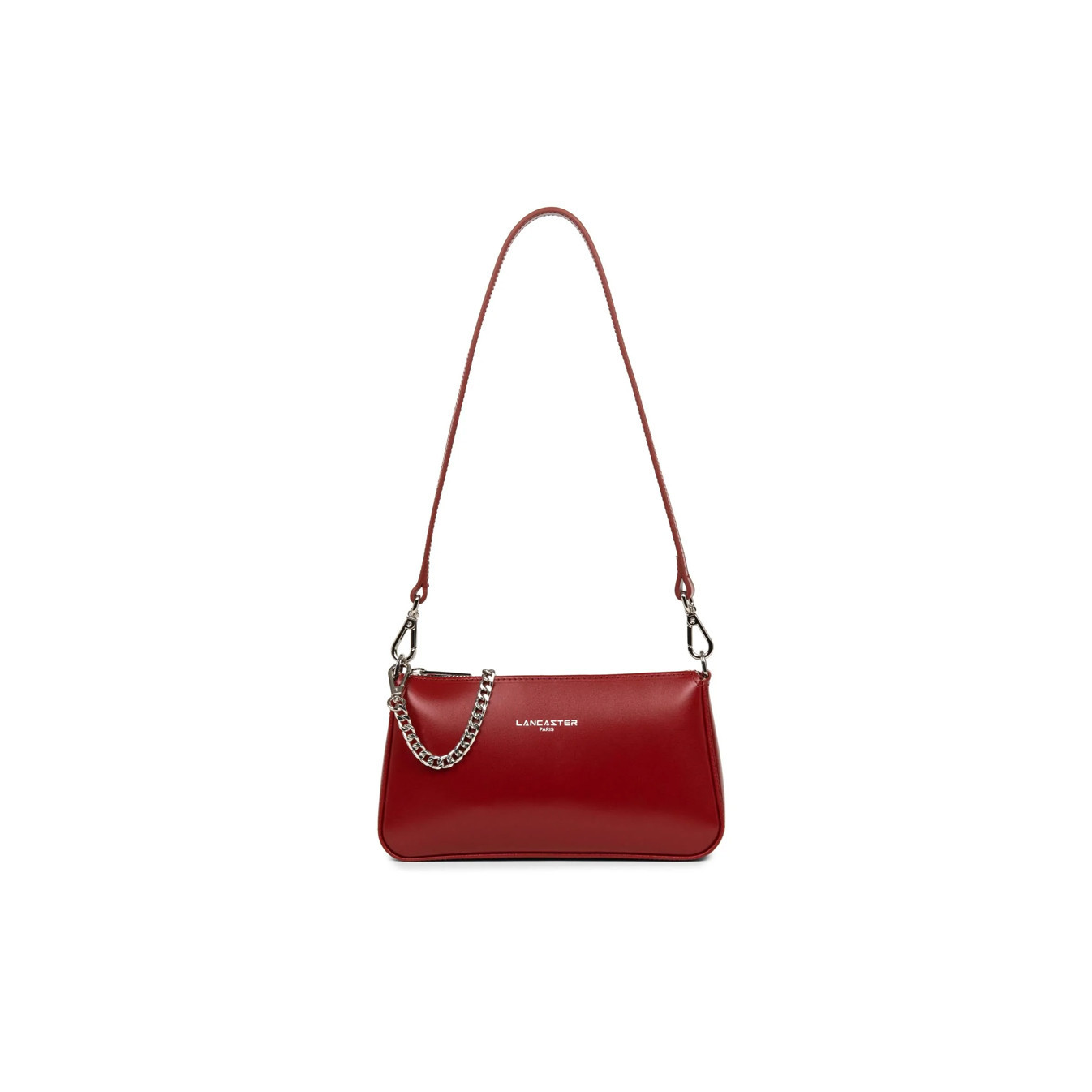 Lancaster Suave Even Baguette Shoulder Bag 433-14 Carmine