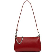 Lancaster Suave Even Baguette Shoulder Bag 433-14 Carmine