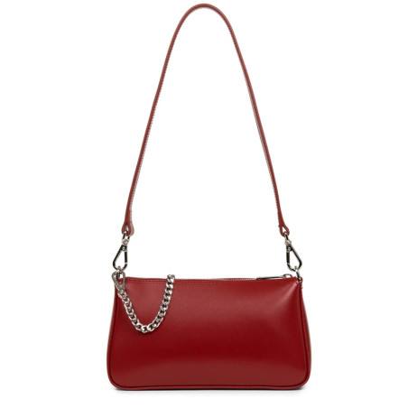 Lancaster Suave Even Baguette Shoulder Bag 433-14 Carmine