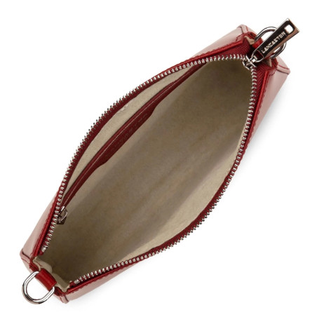 Lancaster Suave Even Baguette Shoulder Bag 433-14 Carmine