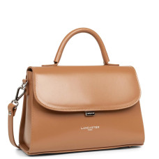 Lancaster Suave Even Leather Handbag 433-17 Camel
