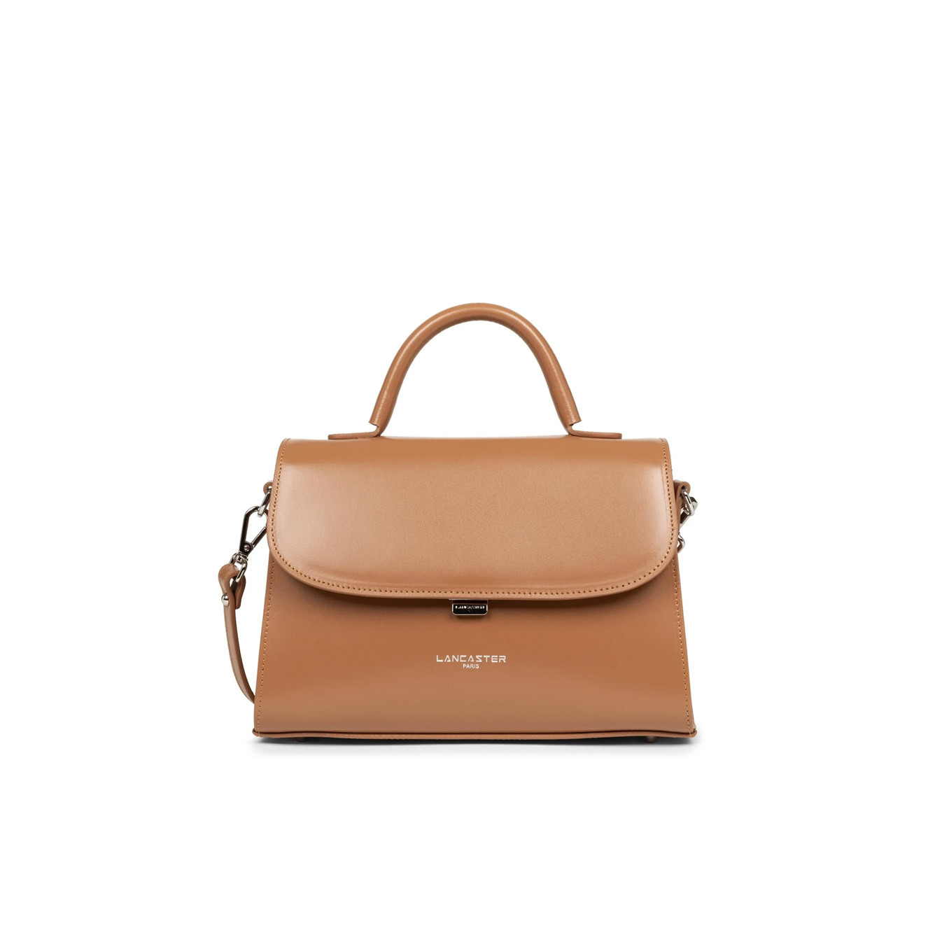 Lancaster Suave Even Leather Handbag 433-17 Camel