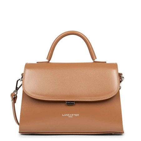 Lancaster Suave Even Leather Handbag 433-17 Camel