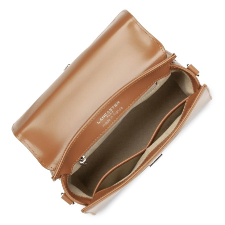 Lancaster Suave Even Leather Handbag 433-17 Camel