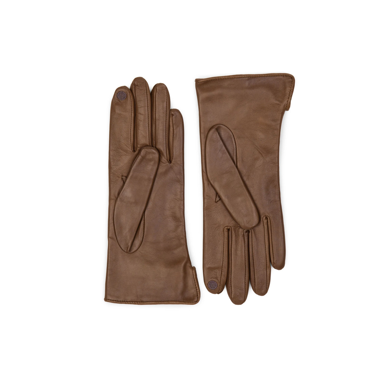 Lancaster Women's Touchscreen Compatible Gloves 7 Camel