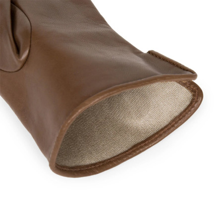Lancaster Women's Touchscreen Compatible Gloves 7 Camel