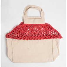 Shoppinette Provision Tote M Do Your Own Grocery Market Red