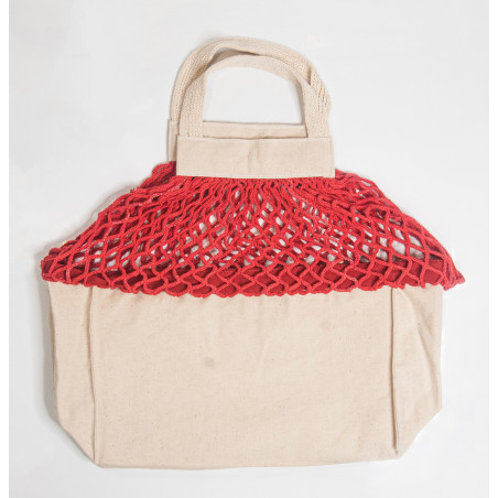 Shoppinette Provision Tote M Do Your Own Grocery Market Red