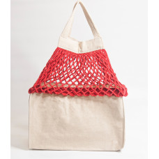 Shoppinette Provision Tote M Do Your Own Grocery Market Red