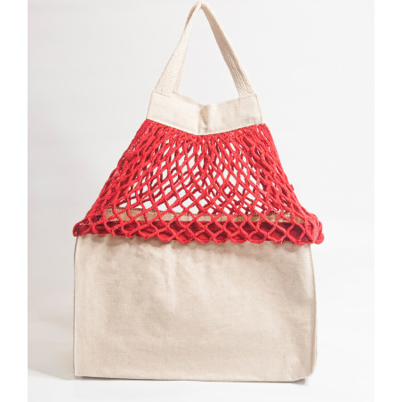 Shoppinette Provision Tote M Do Your Own Grocery Market Red
