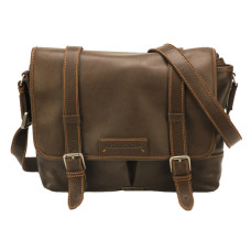 Arthur & Aston Johany Messenger Bag Chestnut Leather