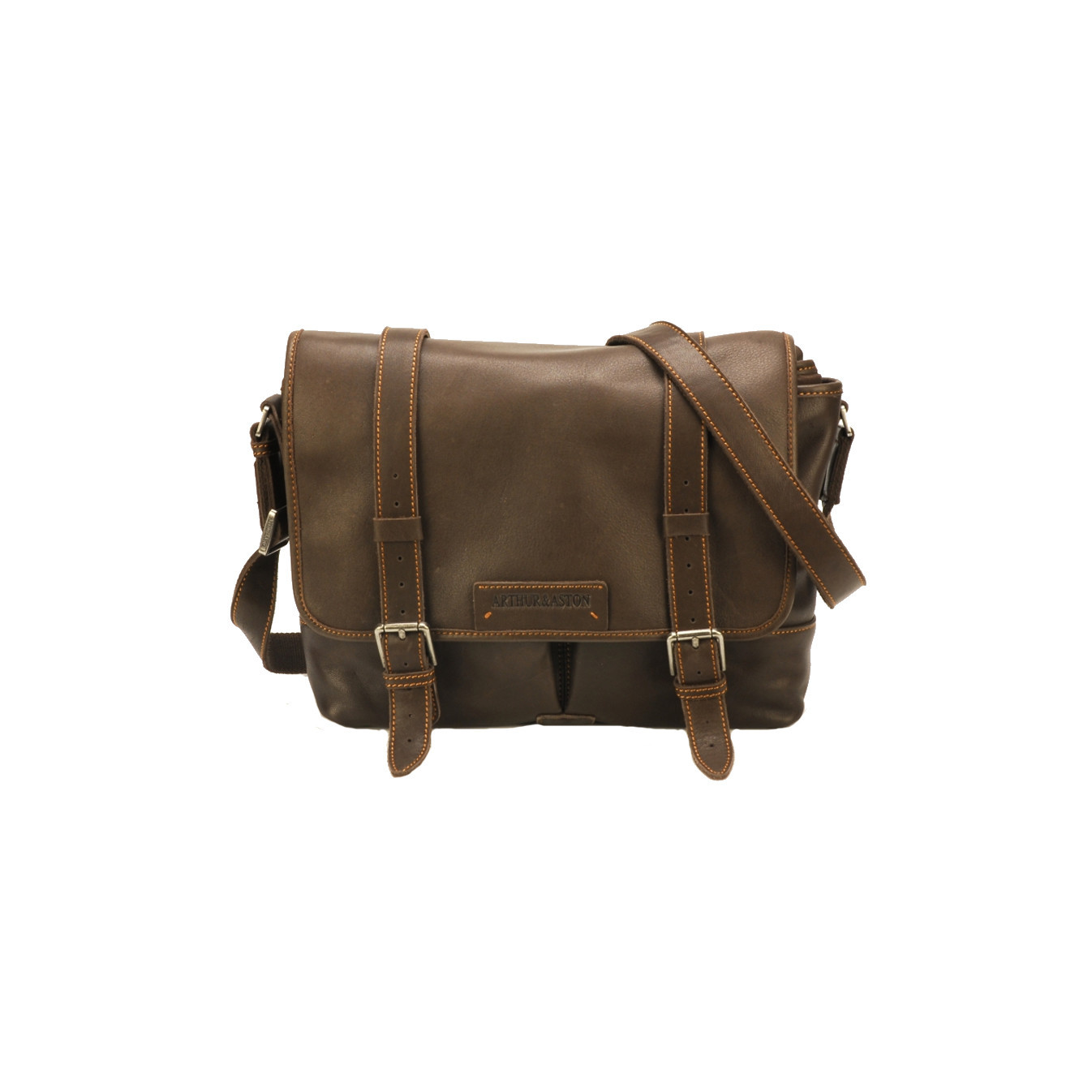 Arthur & Aston Johany Messenger Bag Chestnut Leather