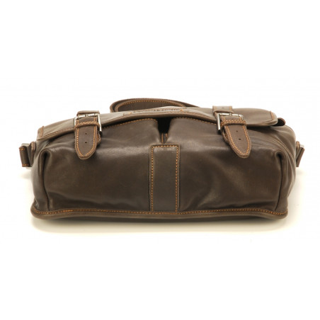 Arthur & Aston Johany Messenger Bag Chestnut Leather