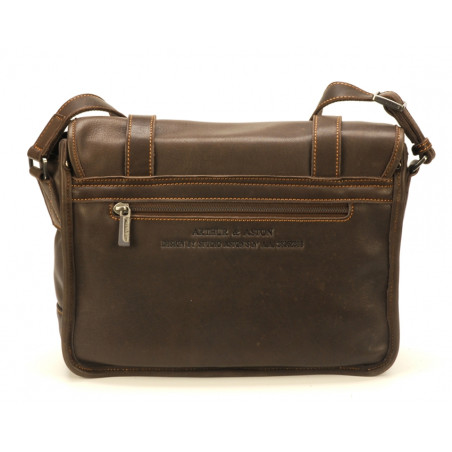 Arthur & Aston Johany Messenger Bag Chestnut Leather