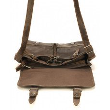 Arthur & Aston Johany Messenger Bag Chestnut Leather