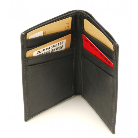 Arthur & Aston Johany Card Holder Black Leather