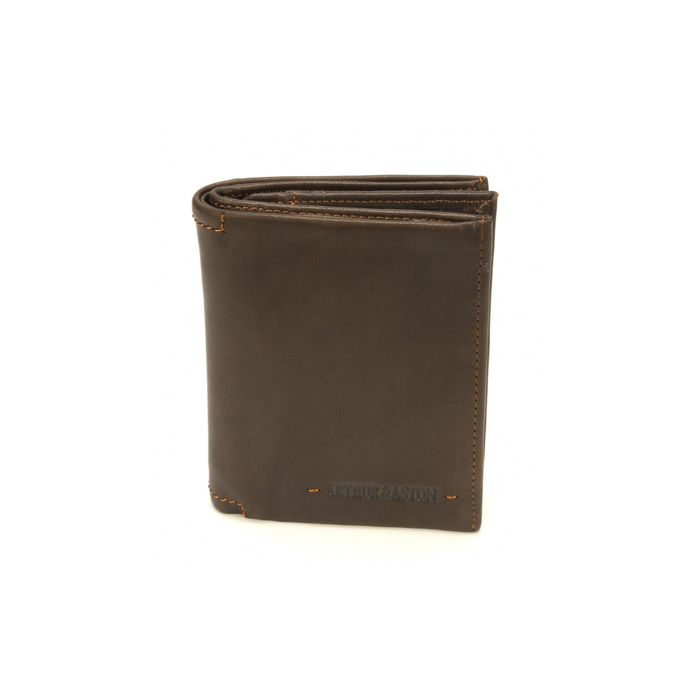 Arthur & Aston Johany Men's Saddle Brown Leather Wallet