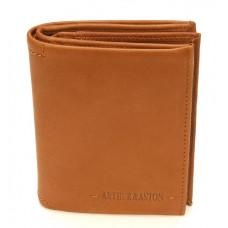 Arthur & Aston Johany Men's Cognac Leather Wallet 127