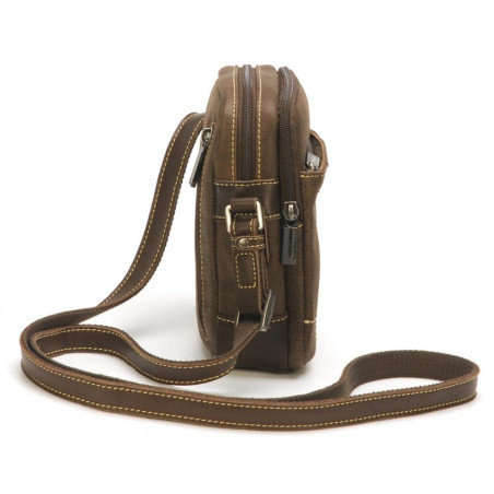 Arthur & Aston Marco Crossbody Leather Bag Chestnut 07