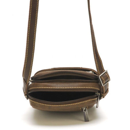 Arthur & Aston Marco Crossbody Leather Bag Chestnut 07