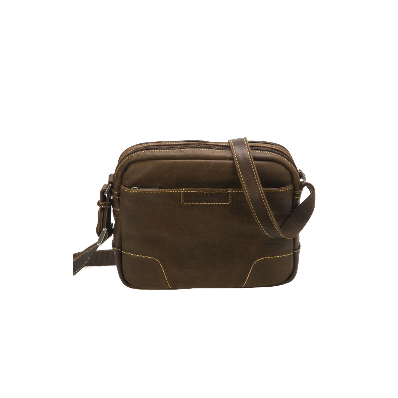 Arthur & Aston Marco Satchel Leather Chestnut