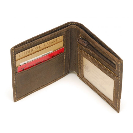 Arthur & Aston Marco Italian Leather Wallet Chestnut