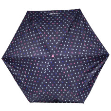 Isotoner Mini Auto Polka Dot Hello Umbrella