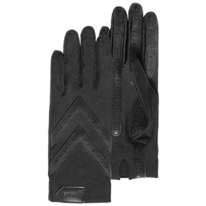 Isotoner Women's Stretch Recycled Gloves Black