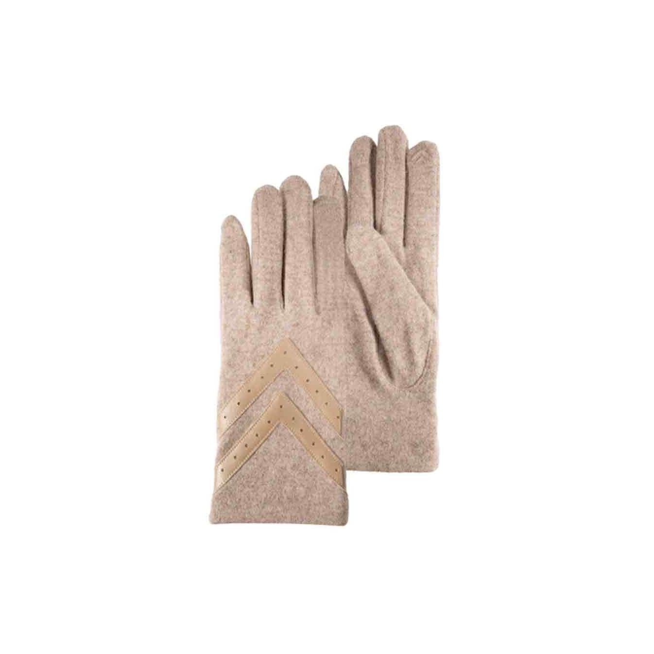 Isotoner Women's Wool Beige Gloves