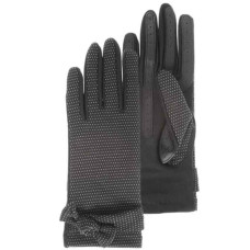 Isotoner Women's Recycled Printed Polka Dot Gloves