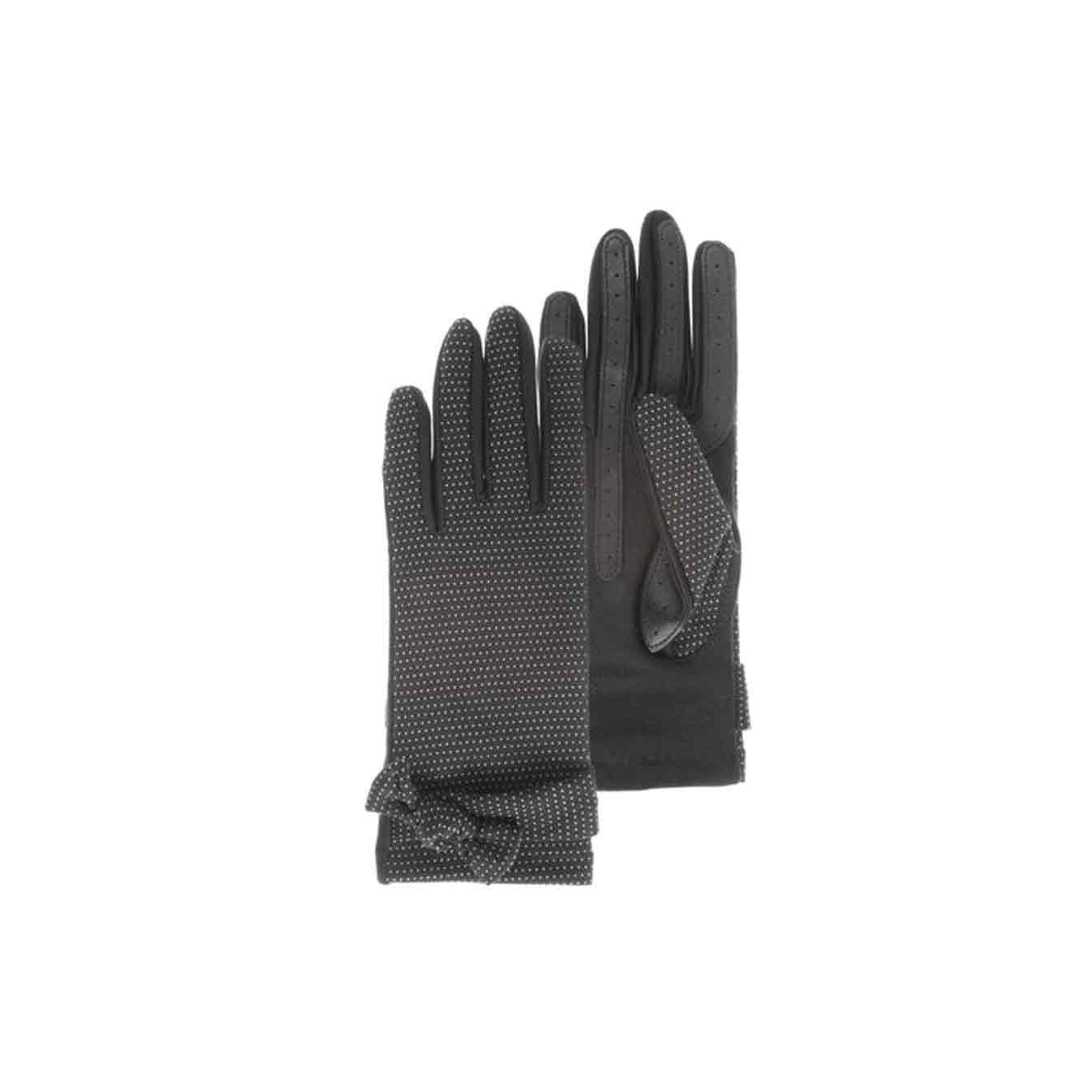 Isotoner Women's Recycled Printed Polka Dot Gloves
