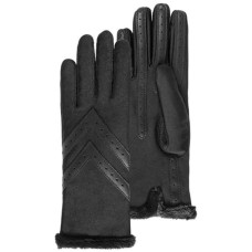 Isotoner Women's Stretch Lined Black Gloves