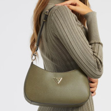 Guess Alexie Saffiano Olive Hobo Bag