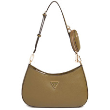 Guess Alexie Saffiano Olive Hobo Bag