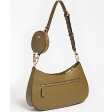 Guess Alexie Saffiano Olive Hobo Bag