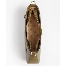 Guess Alexie Saffiano Olive Hobo Bag