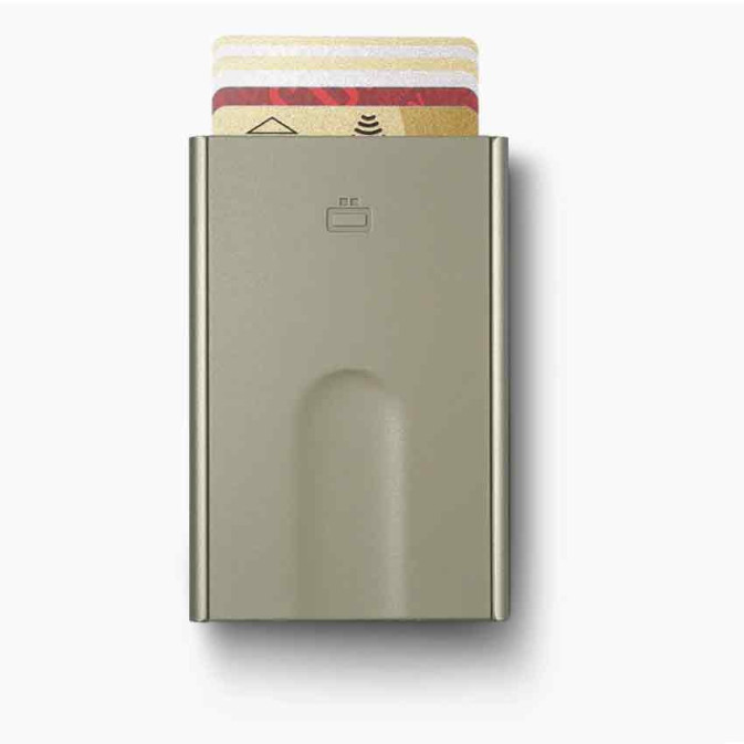 Ogon Slider Compact Card Holder Cactus Green