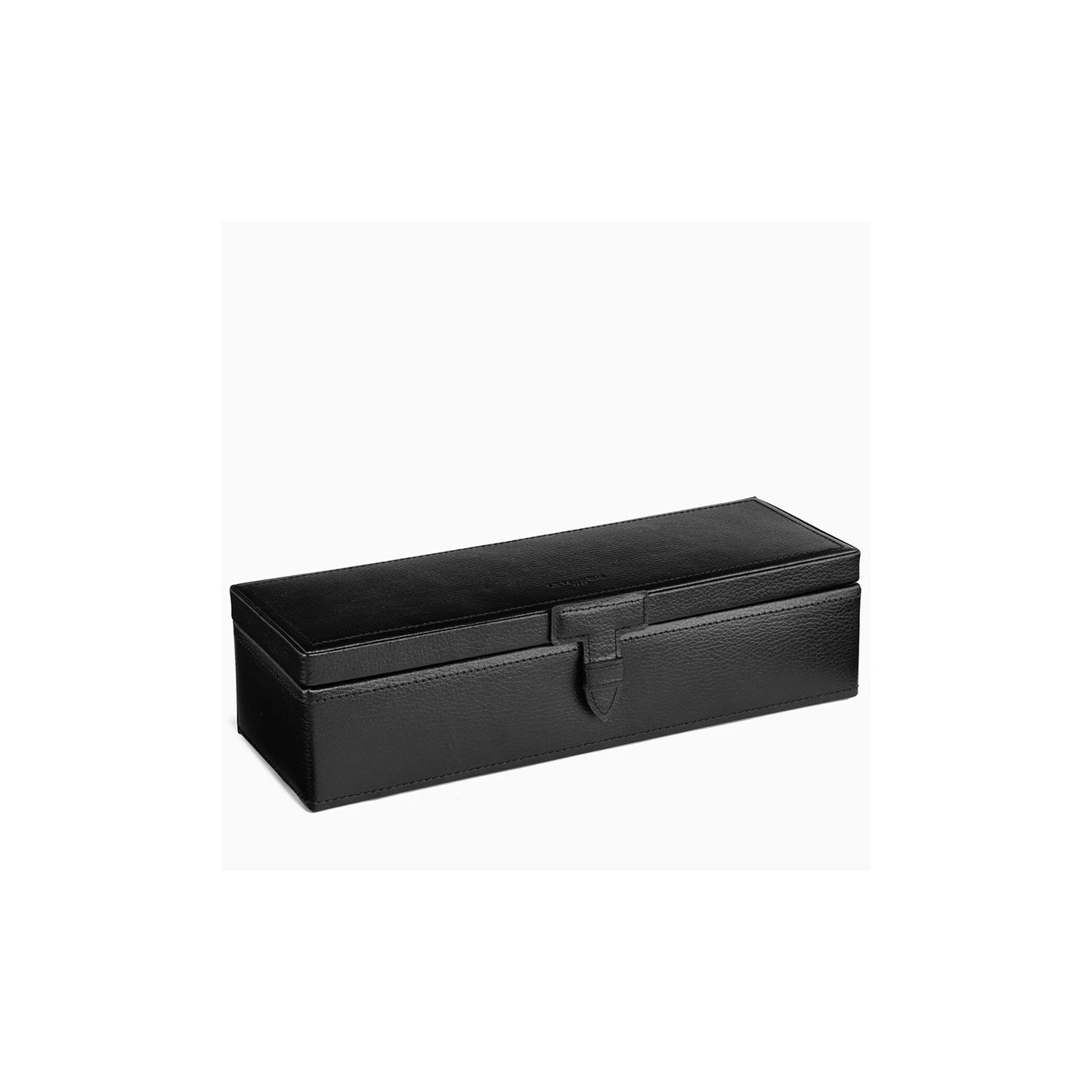 Le Tanneur Watch Box Black Leather
