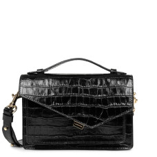 Lancaster Zoé x Lancaster Trotteur Anna Bag 480-010 Black Croco