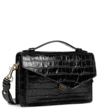 Lancaster Zoé x Lancaster Trotteur Anna Bag 480-010 Black Croco