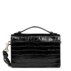 Lancaster Zoé x Lancaster Trotteur Anna Bag 480-010 Black Croco