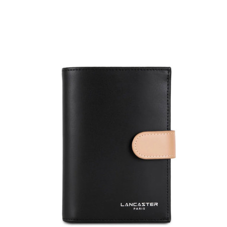 Lancaster Smooth Cardholder 137-15 Black Nude Mink