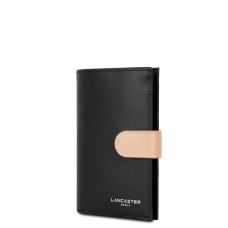 Lancaster Smooth Cardholder 137-15 Black Nude Mink
