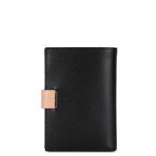 Lancaster Smooth Cardholder 137-15 Black Nude Mink