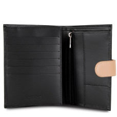 Lancaster Smooth Cardholder 137-15 Black Nude Mink